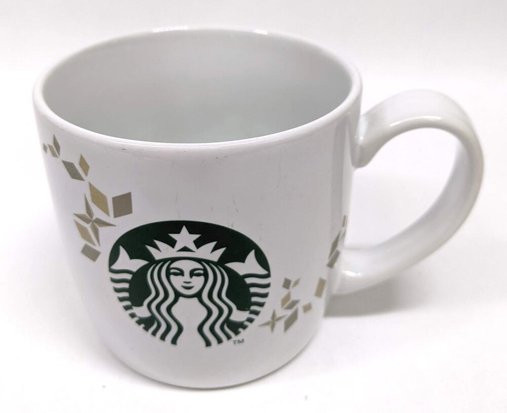 Starbucks 2013 14 Oz Holiday Collection Coffee Mug Gently-Used with Mermaid Logo